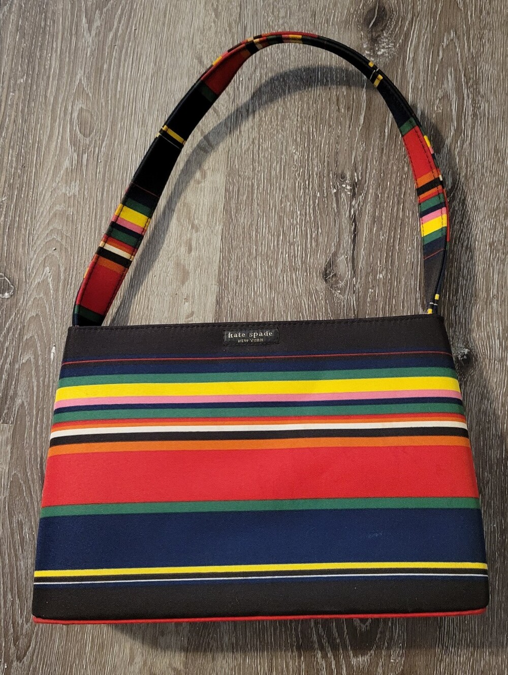 kate spade Multicolor Striped Shoulder Bag - Red, Navy & Yellow